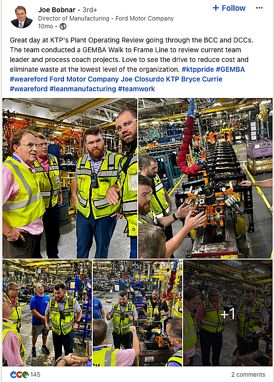 GEMBA Walk to Frame Line